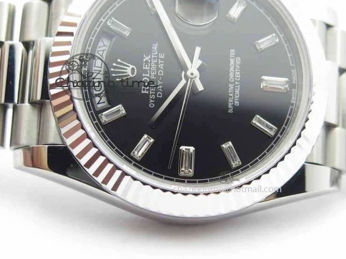 MiroTime 0503 Day Date 40mm SS BP Maker Best Edition Black Dial Diamond Markers On SS Bracelet A Casual 3691